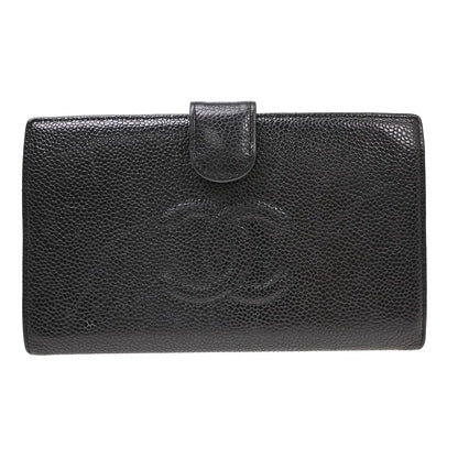 Chanel Timeless CC French Caviar, Black, Leather, Wallet