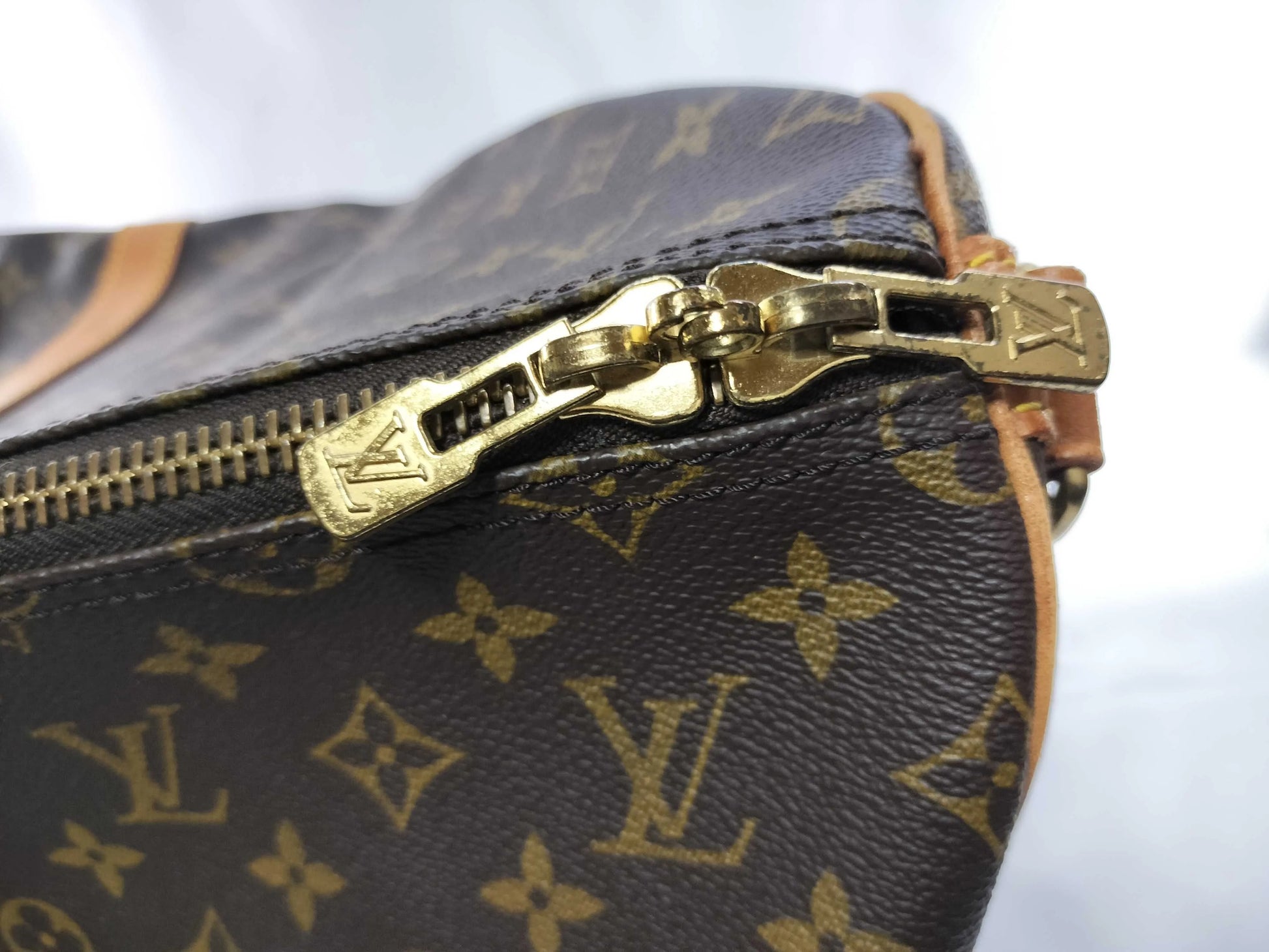 Louis Vuitton Keepall Monogram Canvas, Brown, Canvas, Travel Bag