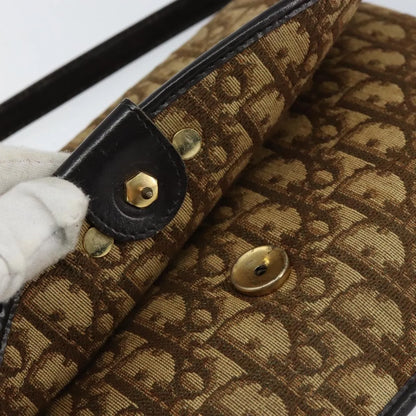 Christian Dior Vintage Trotter Canvas, Beige, Canvas, Shoulder Bag