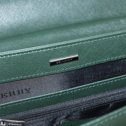 Burberry Briefcase Leather, Green, Leather, Briefcase