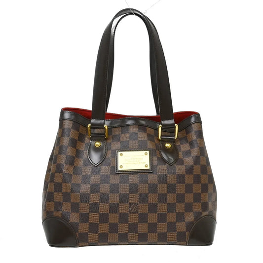 Louis Vuitton Hampstead Damier, Brown, Canvas, Tote Bag