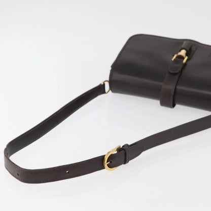 Gucci Vintage Leather, Brown, Leather, Shoulder Bag