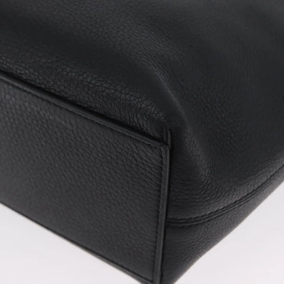 Valentino Garavani Rockstud Shopping Tote Leather, Black, Leather, Tote Bag