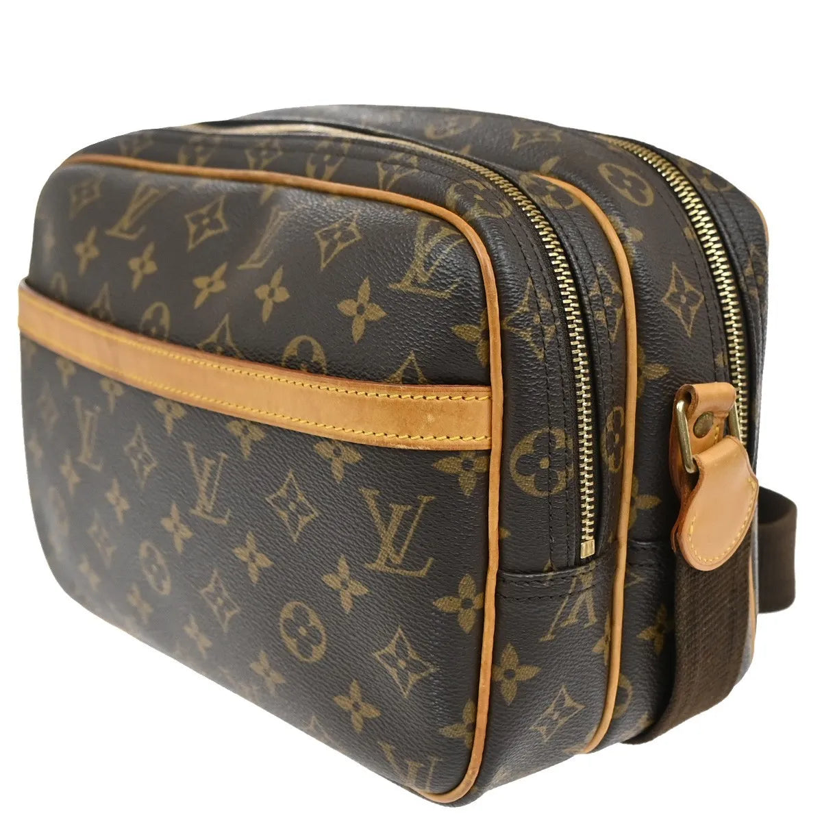 Louis Vuitton Reporter Monogram Canvas, Brown, Canvas, Shoulder Bag