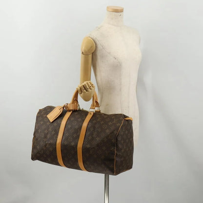 Louis Vuitton Keepall Monogram Canvas, Brown, Canvas, Travel Bag