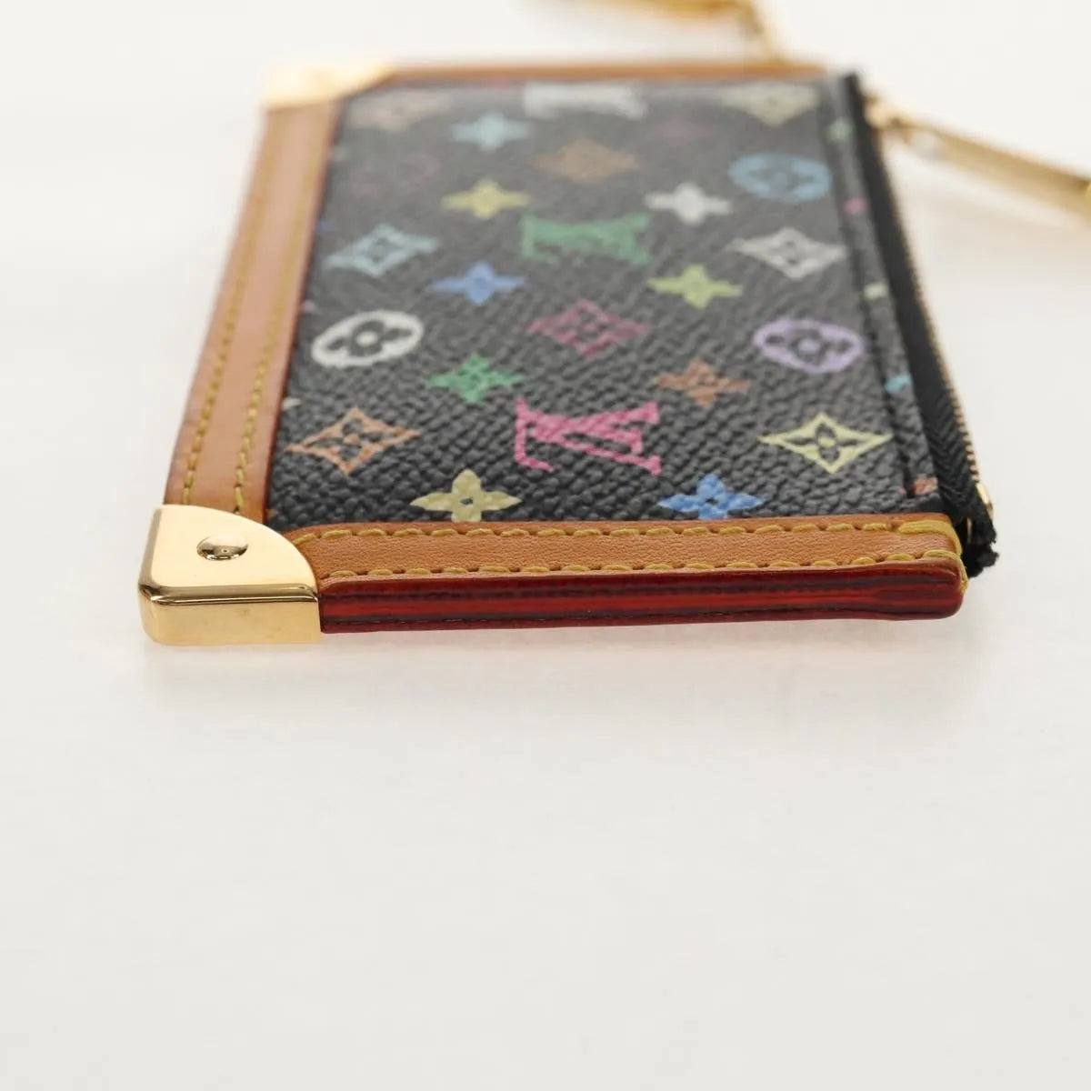 Louis Vuitton Pochette Clés Monogram Canvas, Black, Canvas, Wallet