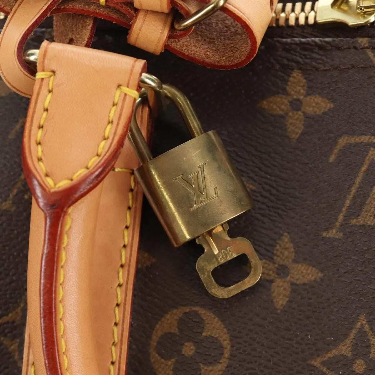 Louis Vuitton Keepall Monogram Canvas, Brown, Canvas, Travel Bag