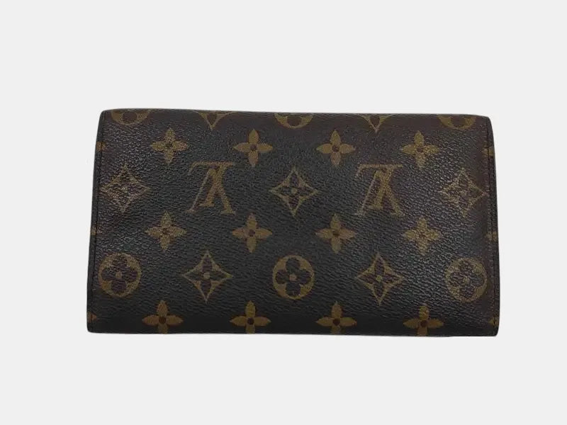 Louis Vuitton Emilie Monogram Canvas, Brown, Canvas, Wallet