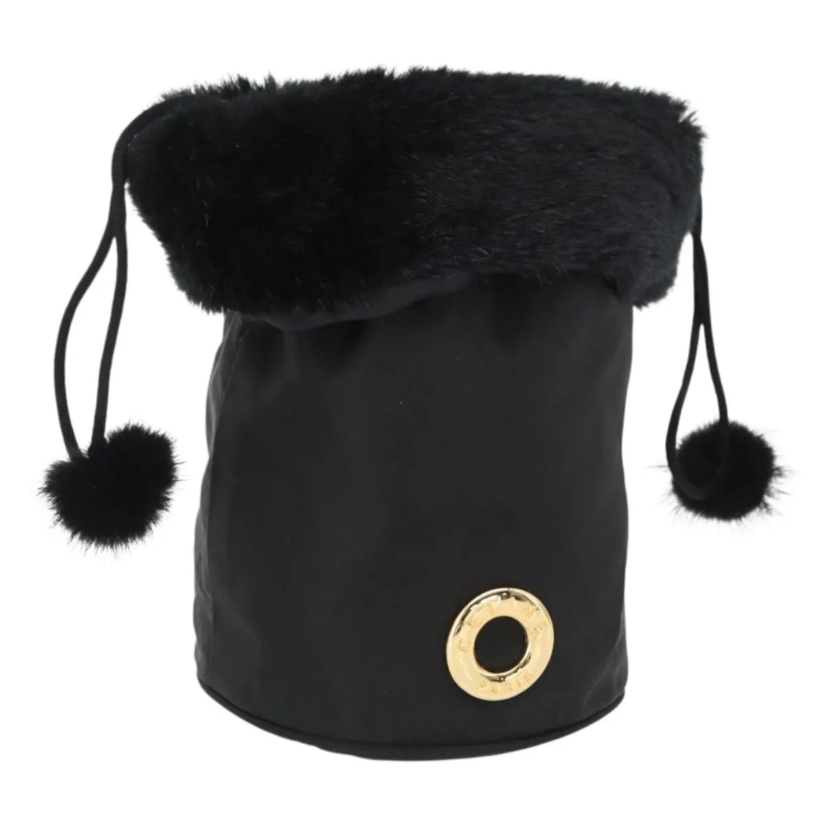 Celine Vintage Pouch Nylon, Black, Nylon, Clutch