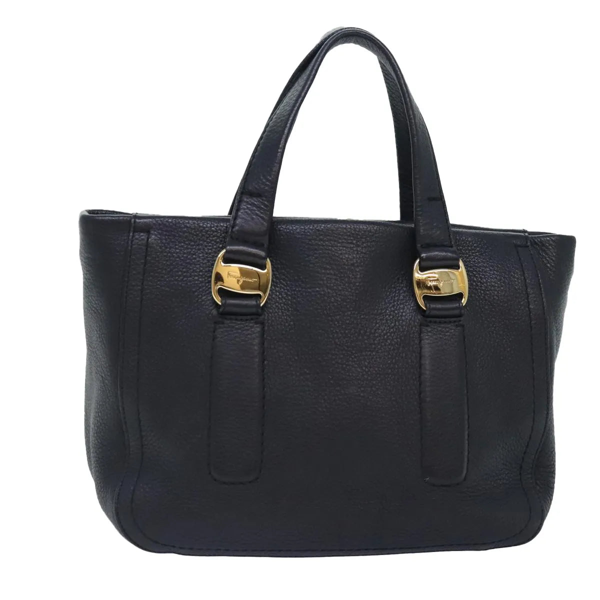 Salvatore Ferragamo Vala Leather, Black, Leather, Handbag