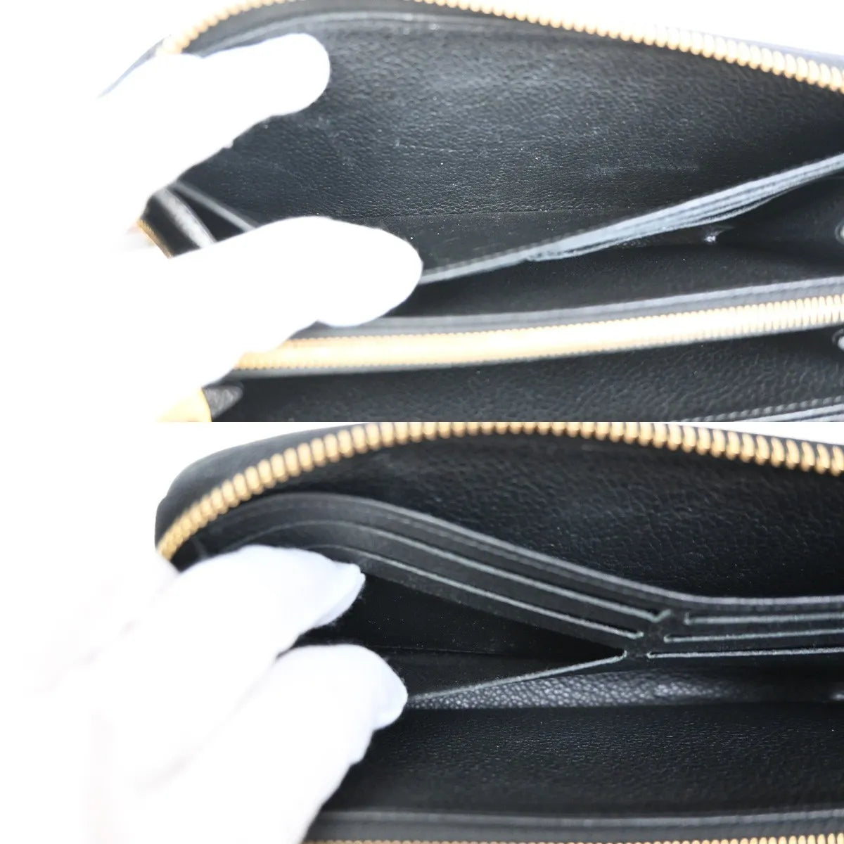 Louis Vuitton Portefeuille zippy Monogramme Empreinte Monogramme Empreinte, Black, Leather, Wallet