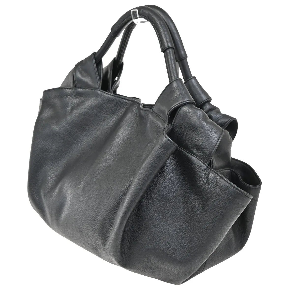 Loewe Anagram Logo Nappa Aire Hand Leather, Black, Leather, Tote Bag