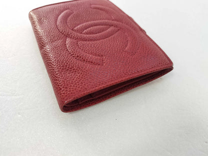 Chanel Timeless CC French Caviar, Red, Calfskin, Wallet