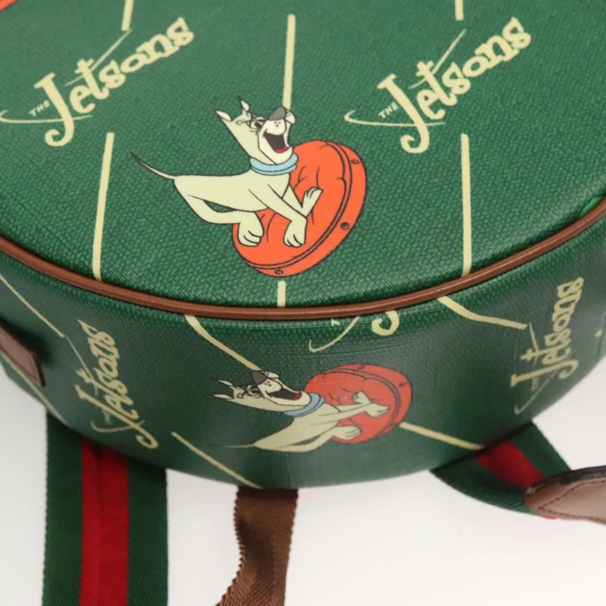 Gucci The Jetsons Web Sherry Line Roun Jetsons Web Sherry Line PVC, Green, PVC, Backpack