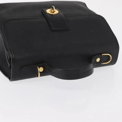 Gucci Vintage Leather, Black, Leather, Handbag