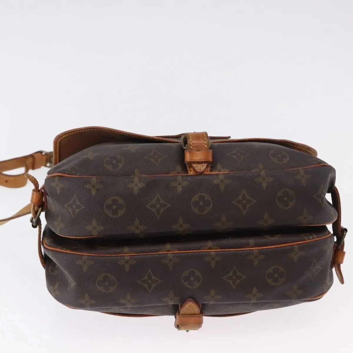 Louis Vuitton Saumur Canvas, Brown, Canvas, Shoulder Bag
