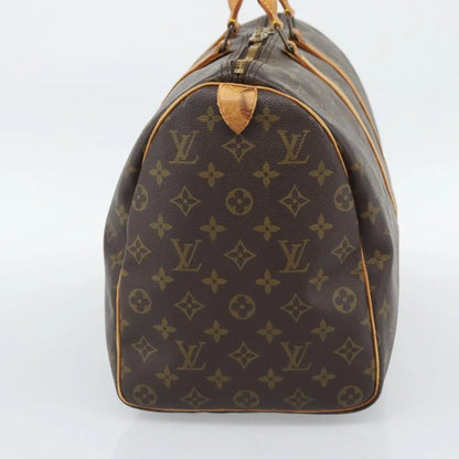 Louis Vuitton Keepall Monogram, Brown, Canvas, Travel Bag