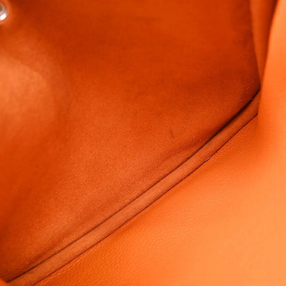 Hermes Evelyne Bag Gen III Clemence, Orange, Leather, Shoulder Bag