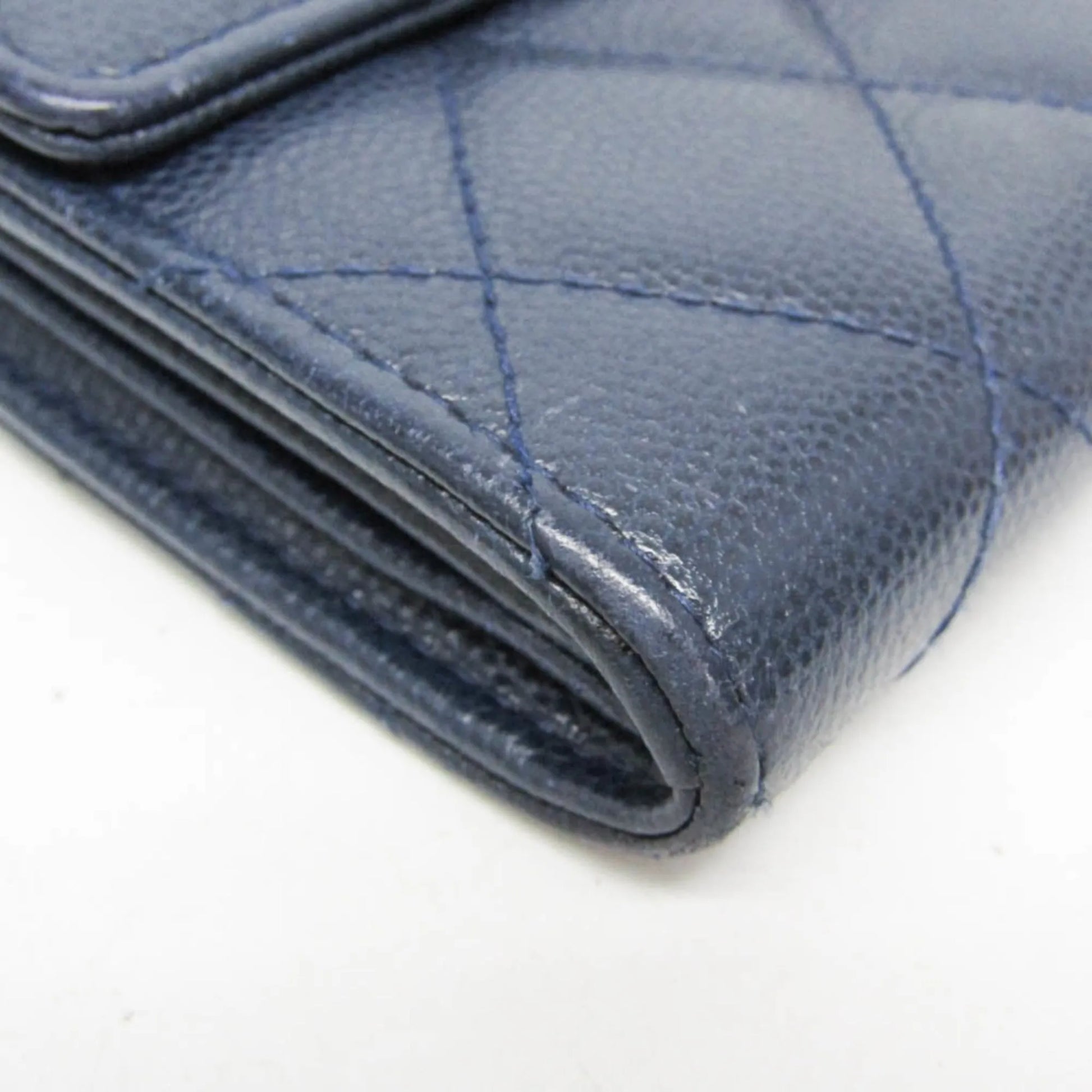 Chanel Matelasse Zippy CC, Navy, Calfskin, Wallet