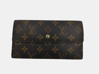 Louis Vuitton Emilie Monogram Canvas, Brown, Canvas, Wallet