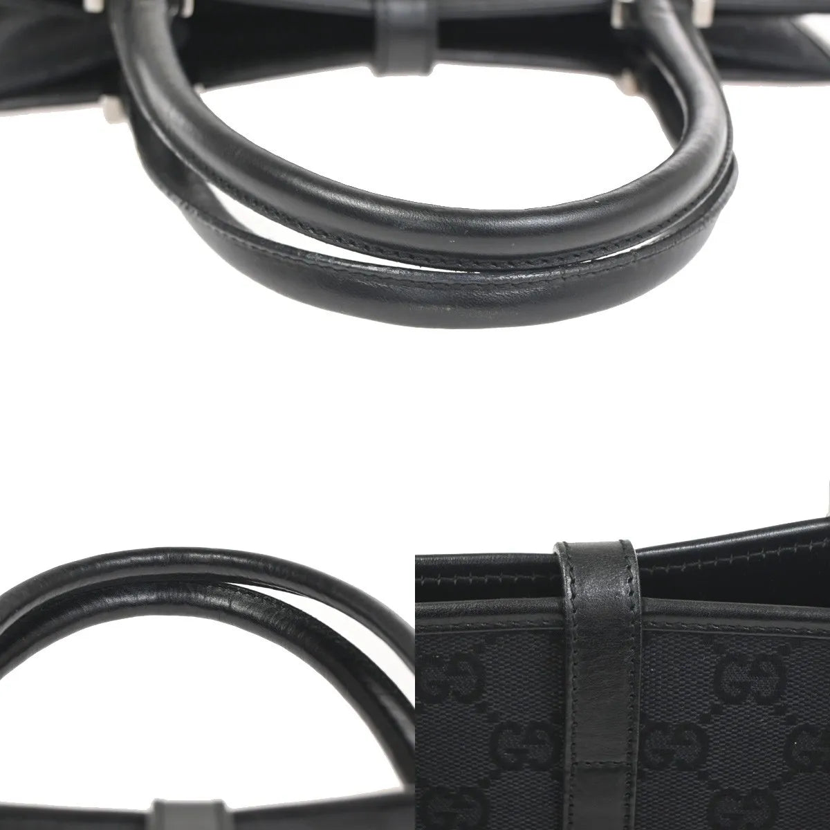 Gucci Jackie Tote GG Canvas, Black, Canvas, Handbag