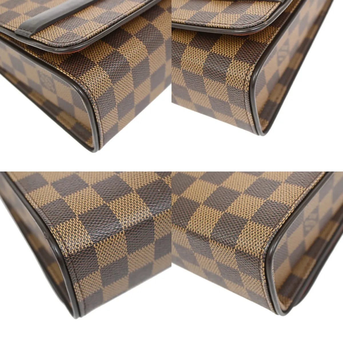 Louis Vuitton Tribeca Carre Damier, Brown, Canvas, Shoulder Bag