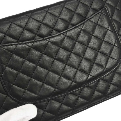 Chanel Wallet on Chain Quilted Lambskin, Black, Leather, Wallet