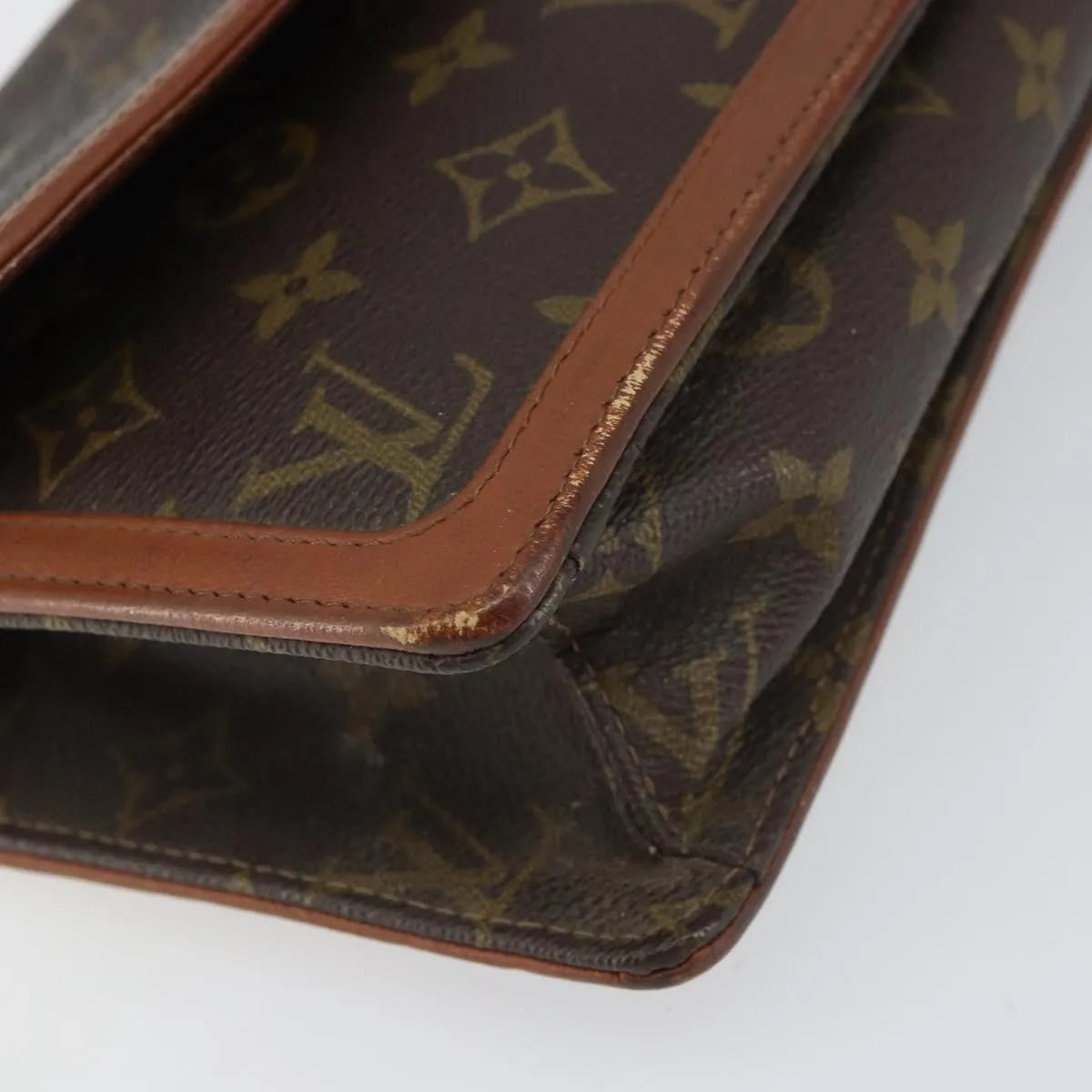 Louis Vuitton Dame Pochette Monogram Canvas, Brown, Canvas, Clutch