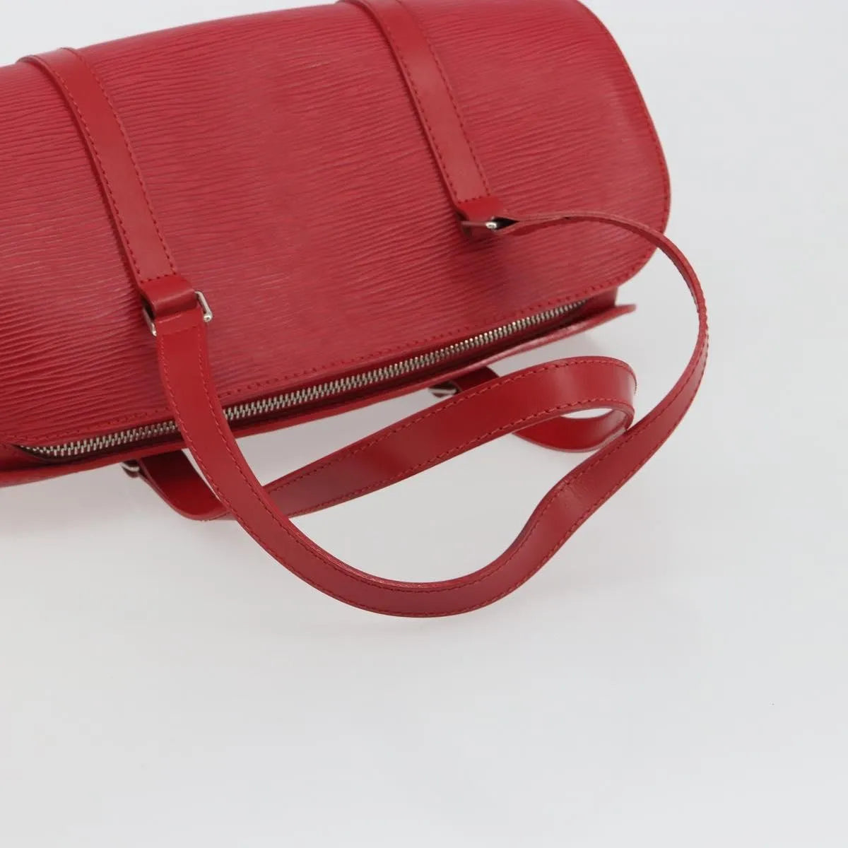 Louis Vuitton Soufflot Epi Leather, Red, Leather, Handbag