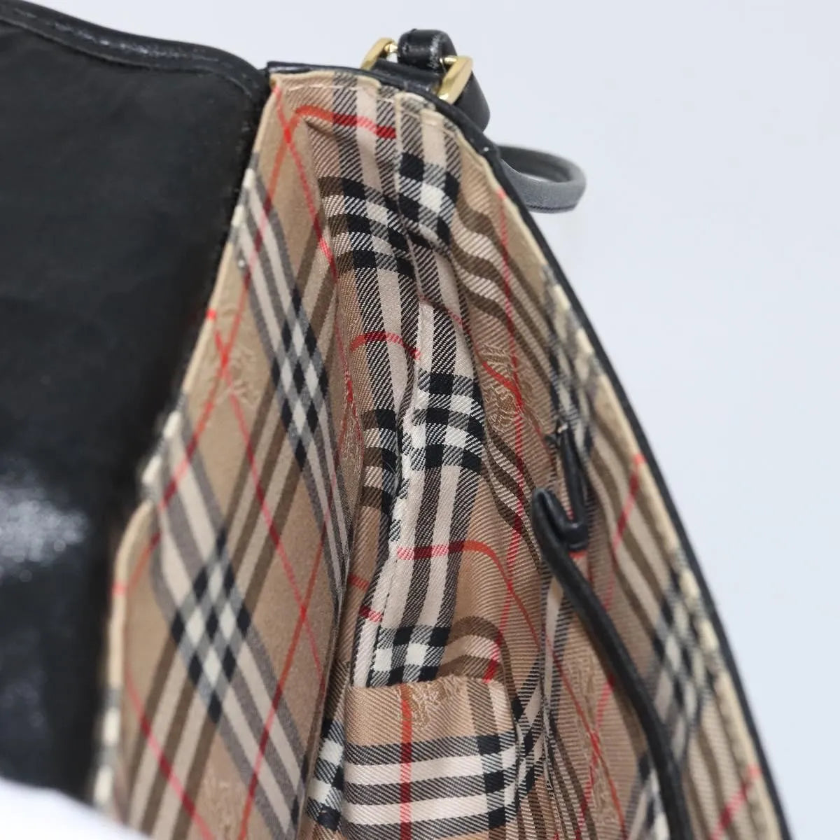 Burberry Vintage Leather, Black, Leather, Shoulder Bag