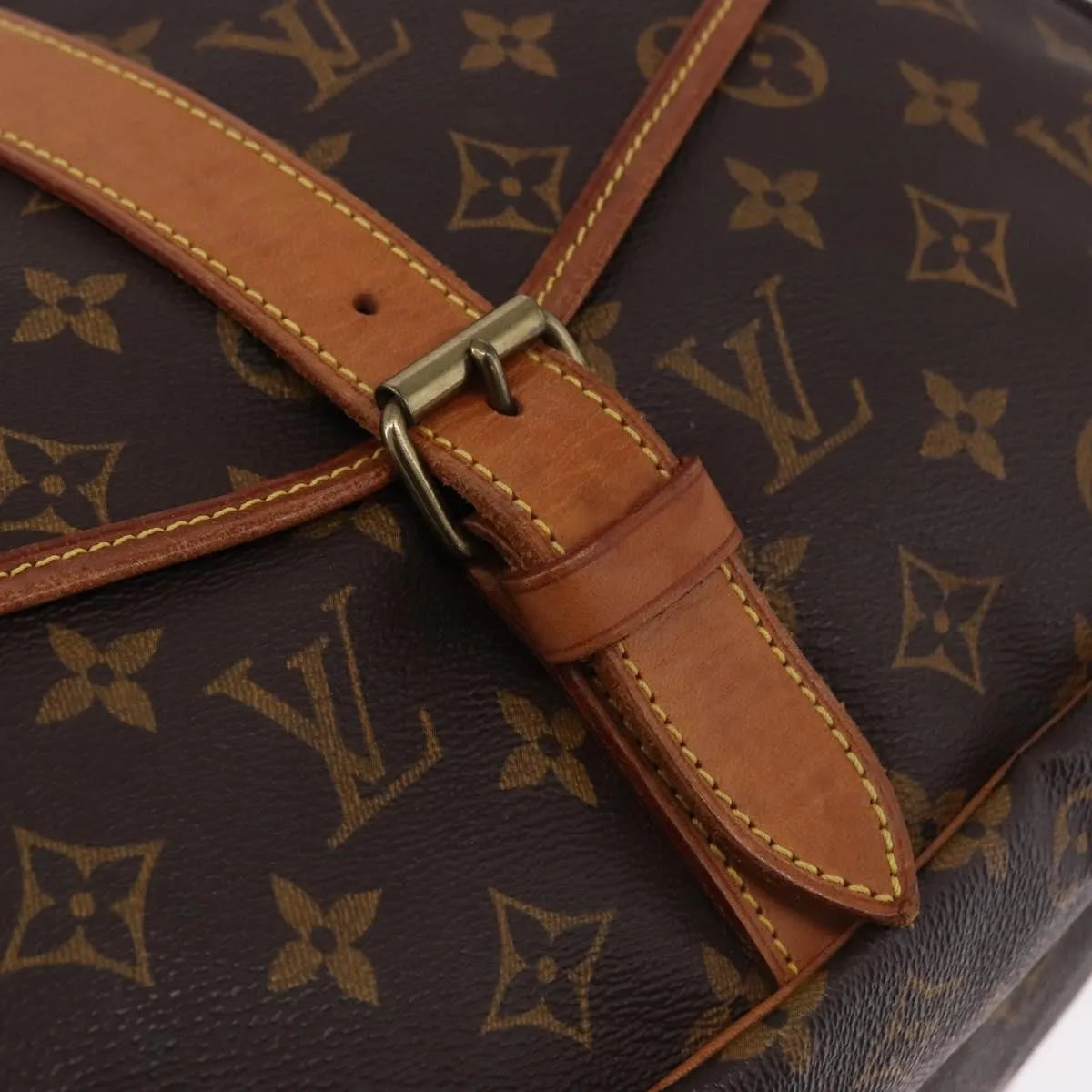 Louis Vuitton Saumur Monogram, Brown, Canvas, Shoulder Bag