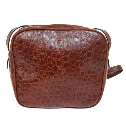 Salvatore Ferragamo Vala Leather, Brown, Leather, Shoulder Bag