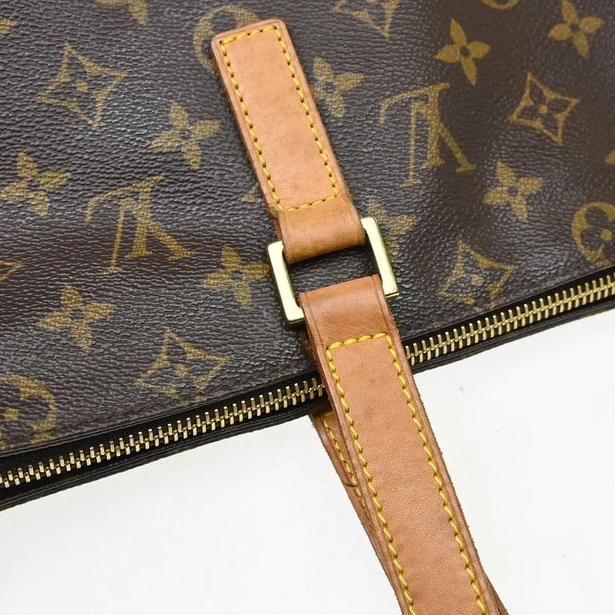 Louis Vuitton Cabas Mezzo Monogram Canvas, Brown, Canvas, Tote Bag