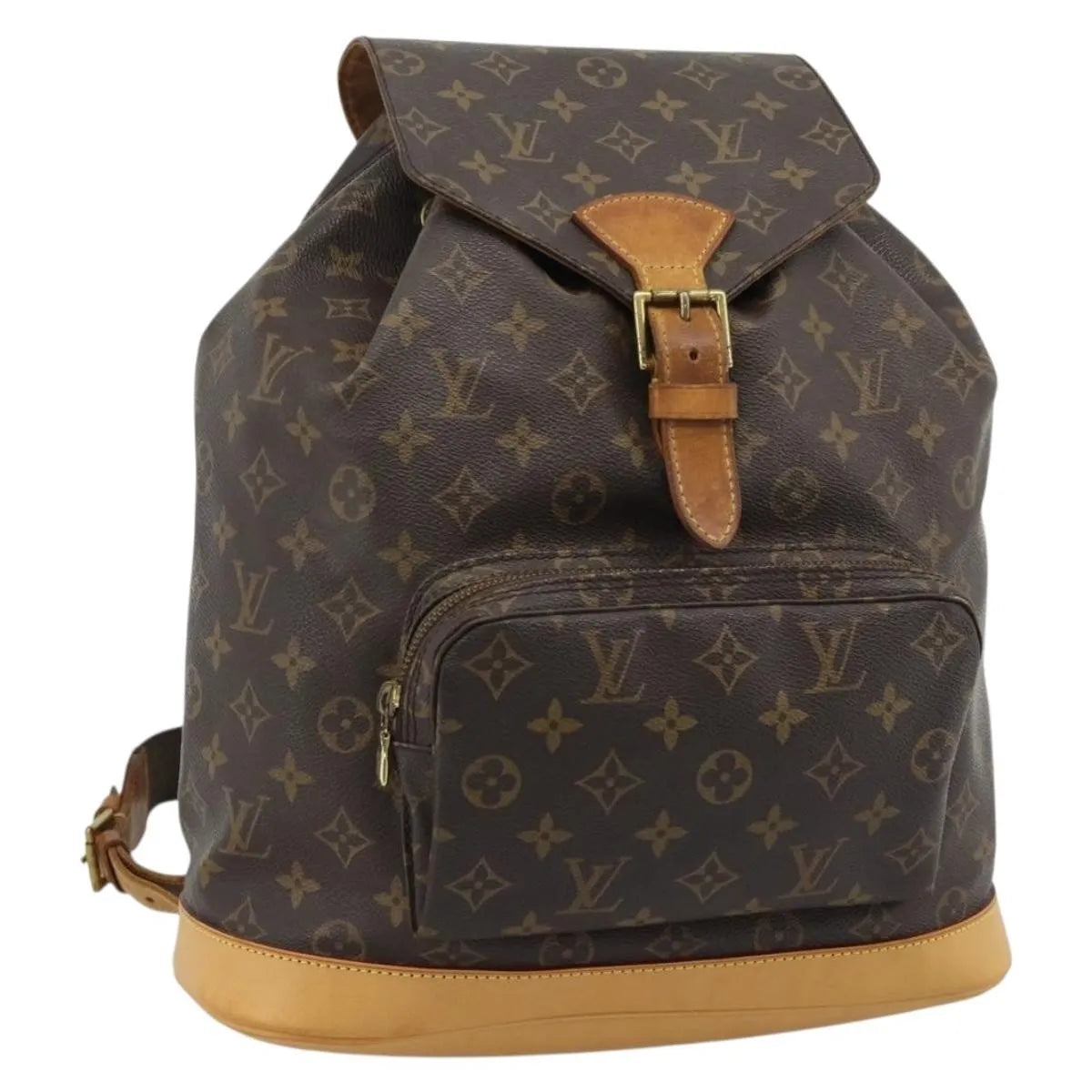 Louis Vuitton Vintage Montsouris Monogram Canvas, Brown, Canvas, Backpack