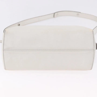 Fendi By The Way Satchel M, White, Leather, Crossbody Bag