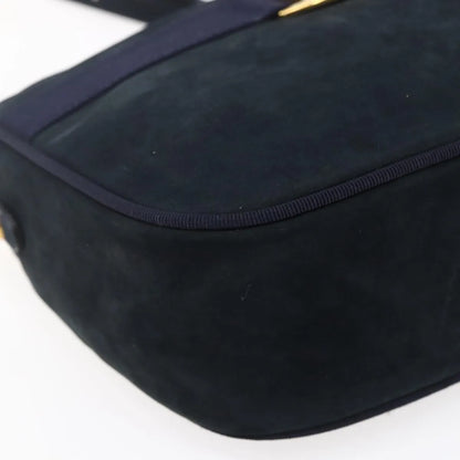 Salvatore Ferragamo Vala Leather, Navy, Leather, Shoulder Bag