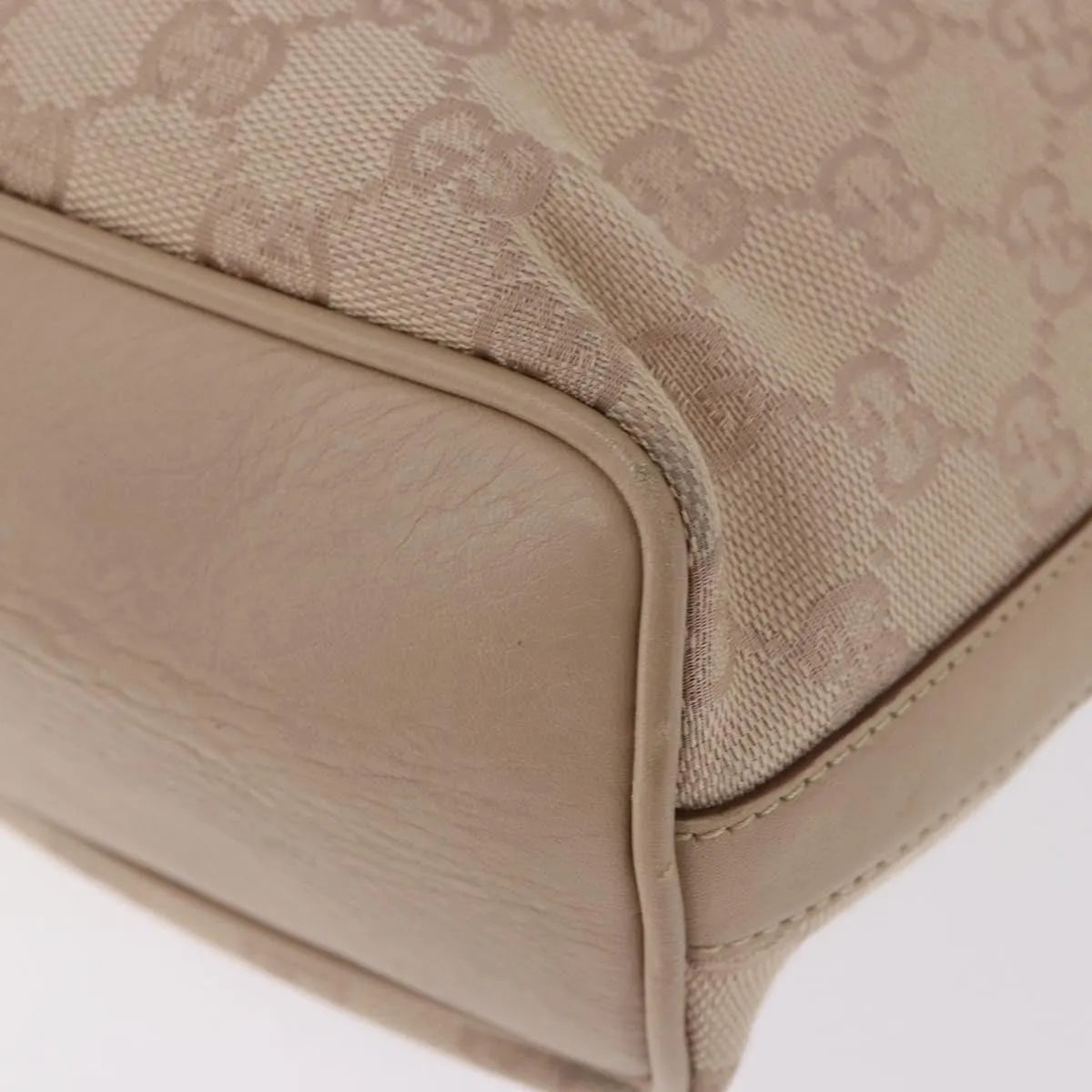 Gucci Zip Hobo Canvas, Beige, Canvas, Handbag