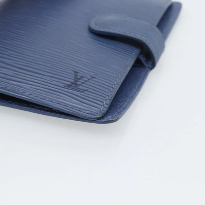 Louis Vuitton Agenda Cover Epi, Blue, Leather, Clutch