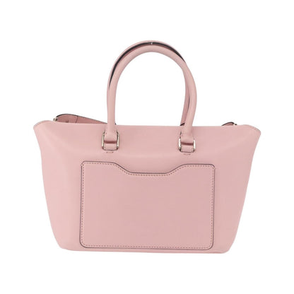 Valentino Garavani Demilune Flap Satchel Leather, Pink, Leather, Handbag