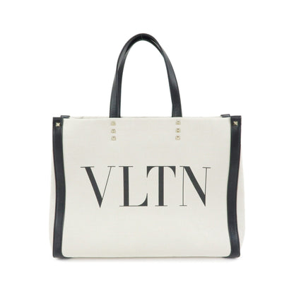 Valentino Garavani Grande Plage VLTN Canvas, Beige, Canvas, Tote Bag