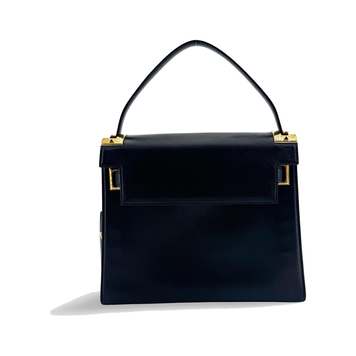Valentino Garavani My Rockstud Satchel Leather, Black, Leather, Handbag