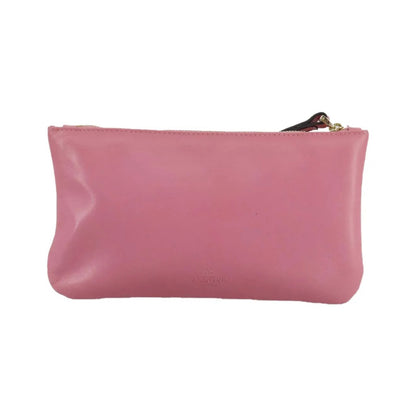 Valentino Garavani Pochette Leather, Pink, Leather, Clutch