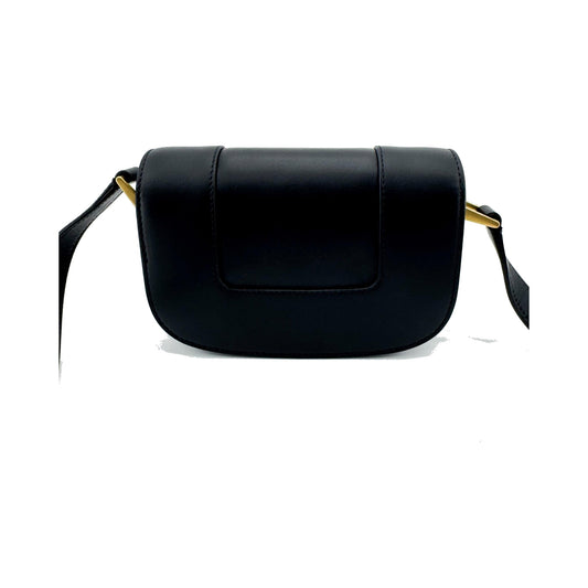 Valentino Garavani Supervee Leather, Black, Leather, Crossbody Bag