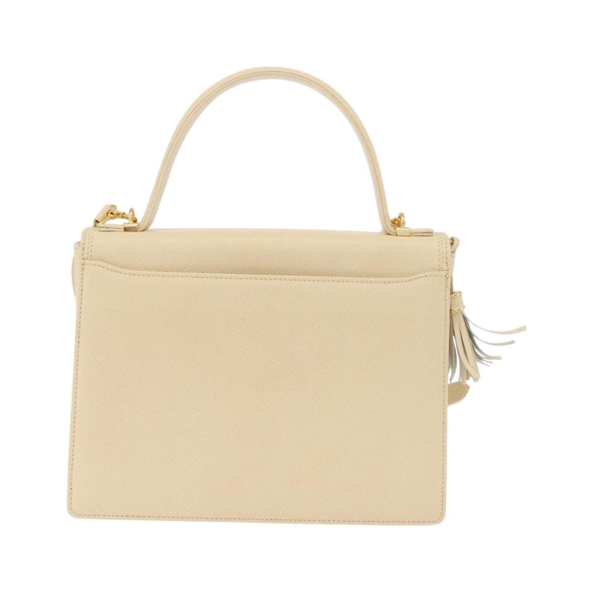 Valentino Garavani Vintage Leather, Beige, Leather, Shoulder Bag