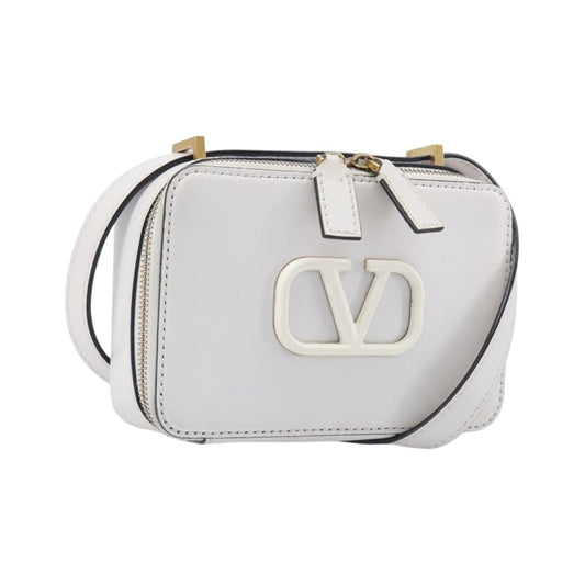 Valentino Garavani VSling Leather, White, Leather, Shoulder Bag