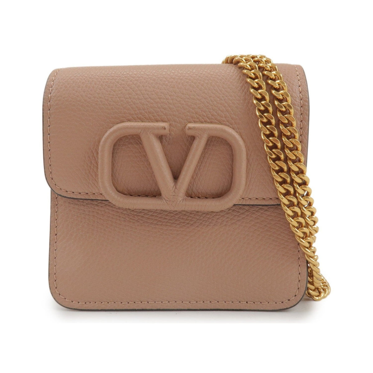 Valentino Garavani VSling Leather, Pink, Leather, Shoulder Bag