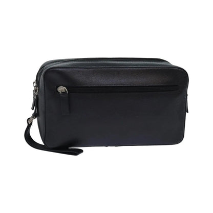 Versace Vintage Clutch Leather, Black, Leather, Clutch