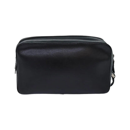 Versace Vintage Clutch Leather, Black, Leather, Clutch