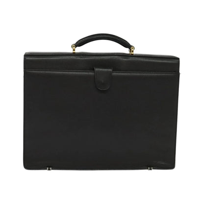 Versace Vintage Leather, Black, Leather, Briefcase