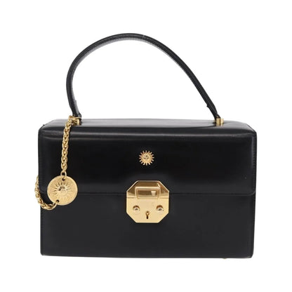 Versace Vintage Leather, Black, Leather, Handbag